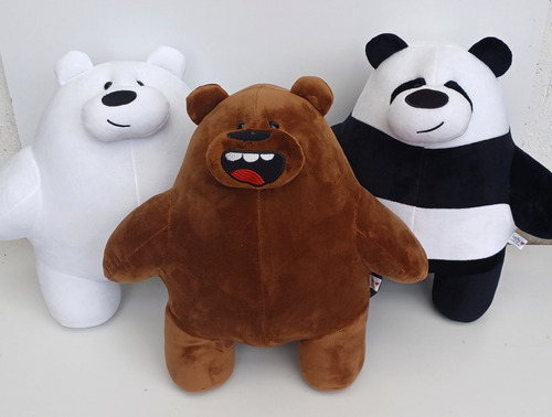 Osos Escandalosos Lleva El Trio Pardo Polar Y Panda 42cm C/u