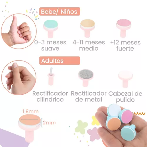 Lima Para Uñas Cortador Eléctrico Para Bebes Con Luz - $ 9.999