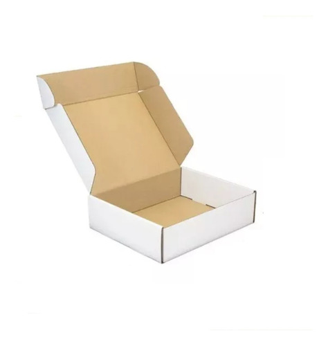 Caja Autoarmable Blanca 40x30x10cm, 50 Unidades