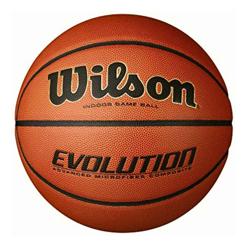 Balón De Básquetbol Wilson Wtb0516r 204930 Color Marrón Con Particiones Negras. Para 