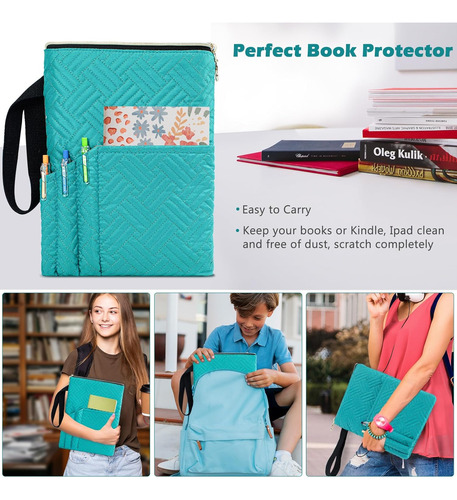 Funda Libros Cremallera, Protector Acolchado Libros De ...