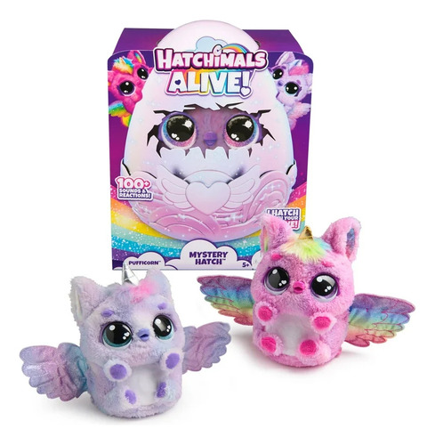 Hatchimals Alive Mystery Pufficorn Interactivo
