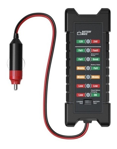 Analisador Bateria Automotivo Digital 12 A 24v Profissional