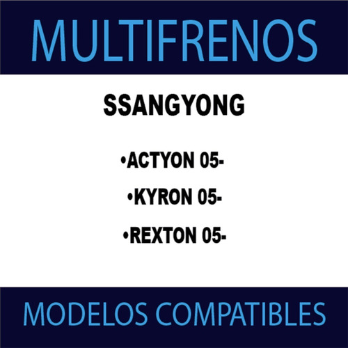 Pack 2 Discos De Freno Del. Ssang Yong Rexton Gtx Hc D328