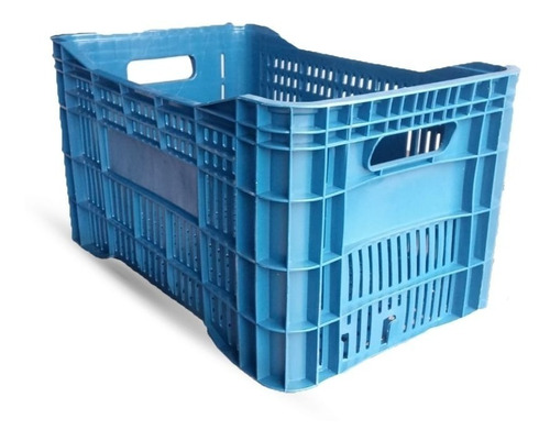 Caixa Agrícola Plástica Azul 31x36x55 Pack 15 Unidades