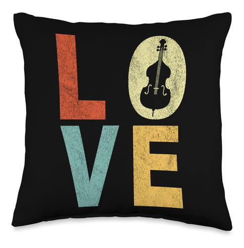 Love Cello Player Cellist Orquesta Músico Retro Throw ...