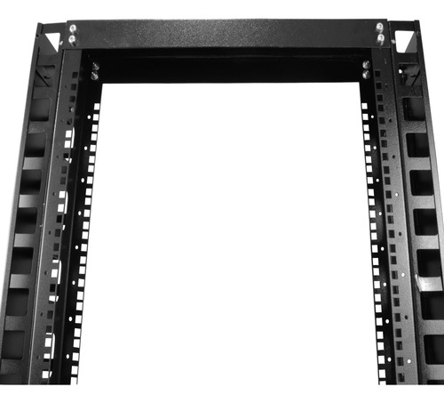 Rack Coluna 12u Para Servidores Com Guias E Pintura Preta