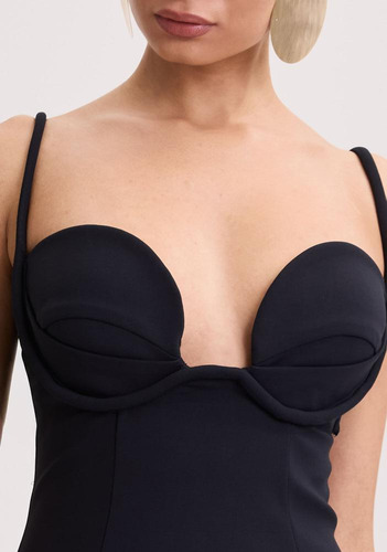 Vestido Curto Com Franjas Amarante