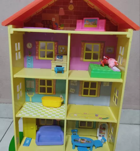 Casa grande de Peppa Pig con accesorios de Bandai, Little Character