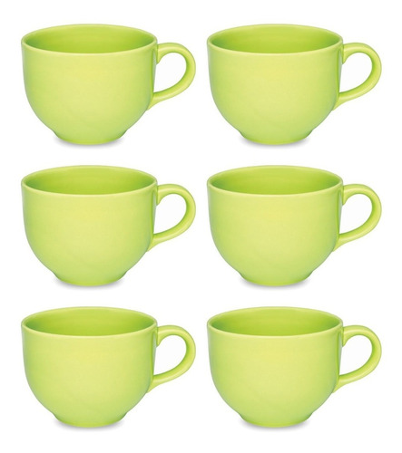 Tazon Grande 740ml Jarro Mug Ceramica Biona Jumbo Pack X6 U.