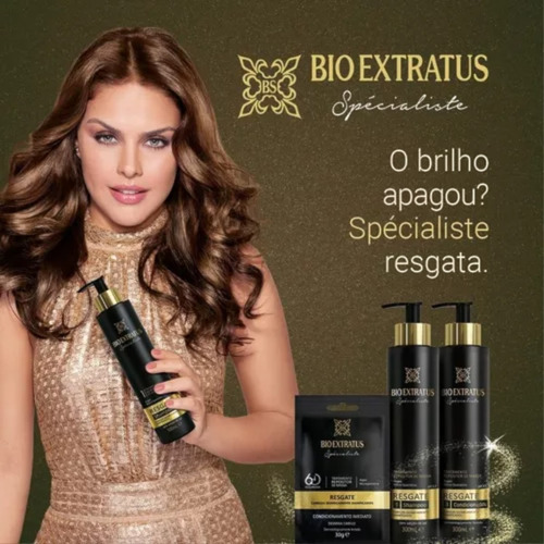 Kit Resgate Shampoo 300ml Condicionador 300ml Máscara 250ml