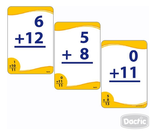 Láminas Didácticas, Flash Card Aprendiendo A Sumar. Dactic