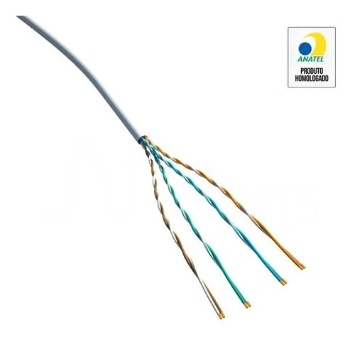 Imagem 2 de 4 de Caixa Cabo Rede Nexans 305 Metros Utp Cmx 4 Par 100% Cobre