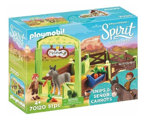 Playmobil Spirit Riding Free Snips & ; Señor Zanahorias Con 