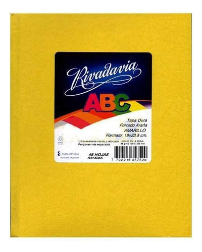 Cuaderno Rivadavia Abc X 48 Hojas (amarillo