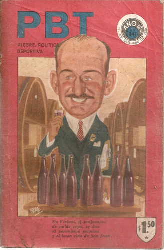 Revista Pbt Nº 841 Buenos Aires Octubre 1952