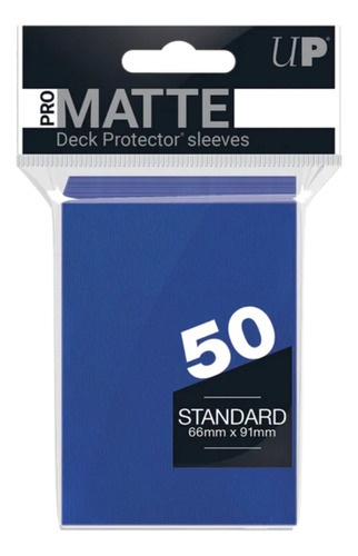 Folio Ultra Pro Standard Matte Azul X50 Muy Lejano