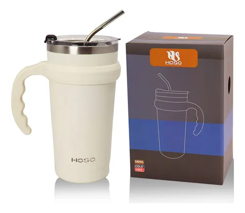 Termo Botella Agua Taza Cafe Térmica Acero Inoxidable Hoso