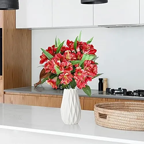 Grand Verde Amaryllis Flores Artificiales De 180 In De De 4