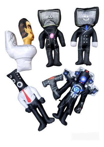 Peluche Skibidi Toilets Pack X 5 Camara Man 