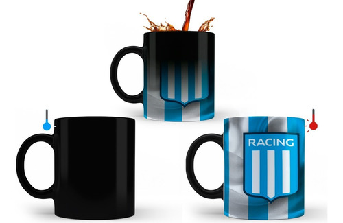 Taza Magica Racing Club De Avellaneda Ceramica Importada