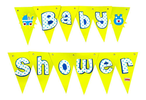 Guirnalda Banderín Baby Shower 3m Fiesta Celebración - Cc