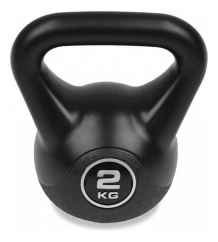 Pesa Rusa Kettlebell De Mano Recubierta De Plastico 2 Kg