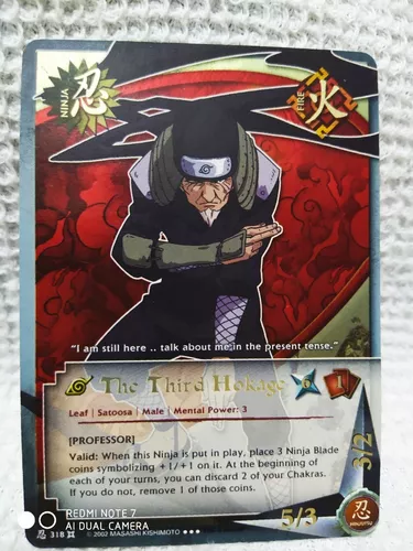 Naruto Card Game The Third Hokage 318 Ultra Raro