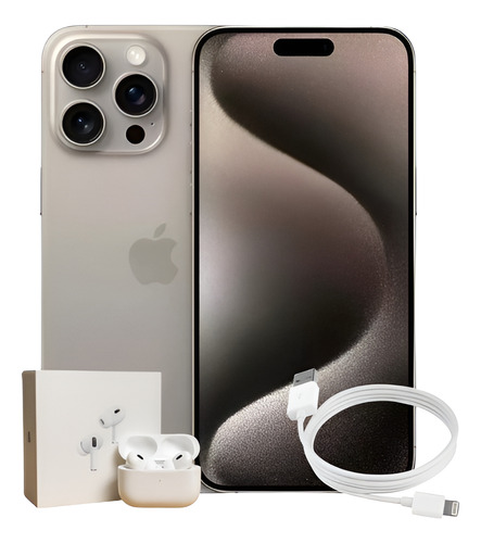 Apple iPhone 15 Pro Max 256 Gb Esim - Titanio Natural + Regalo (Reacondicionado)