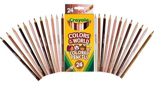 24 Lápices De Color Colors Of The World Crayola