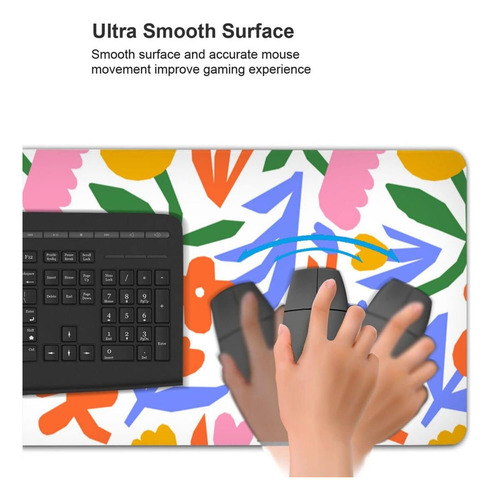 Mouse Pad Con Diseño Floral Abstracto De Flores C