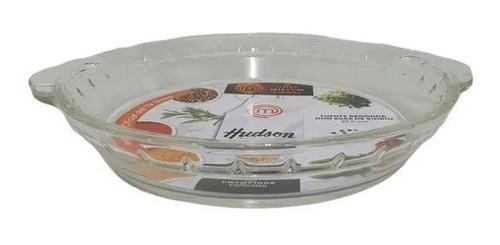 Imagen 2 de 2 de Fuente Hudson Redonda Con Asas De Vidrio 28,7 Cm Masterchef