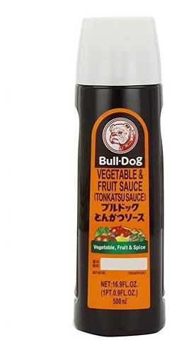 Imagen 1 de 2 de Salsa Tonkatsu Bulldog 500 Ml (16.9 Oz) Importado De Japón