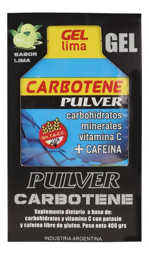 Carbotene Gel Pulver Con Cafeina 10 Geles Energia!!