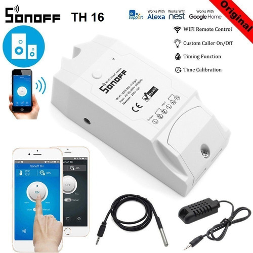 Imagen 3 de 8 de Sonoff Th16 Wifi Mide Temperatura Y Humedad