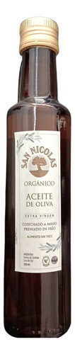 Aceite De Oliva Orgánico San Nicolás X 250 Cc Extra Virgen 