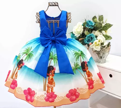 Vesido Moana Infantil - Lojinha da Vivi - Roupas, Calçados e Acessórios  Infantil