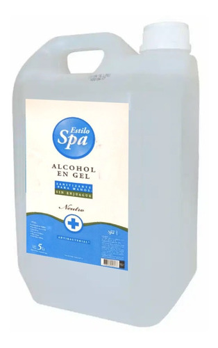 Alcohol En Gel Antibacterial Neutro Estilo Spa Bidon 5lts