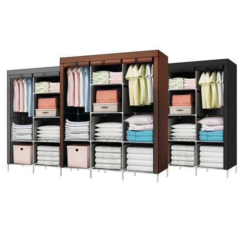 Imagen 5 de 7 de Ropero Desmontable Transportable De Tela 175x45x130 Oferta
