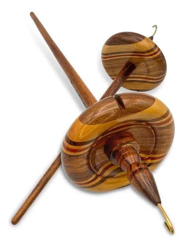 comprar Torno De Hilar, Eje 28 Cm, Whorl 8,26 Cm, Satin Multi-madera