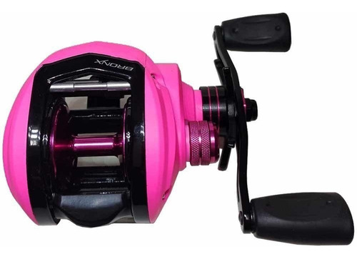 Carretel carretilha Maruri Bronx 11000 esquerdo color rosa