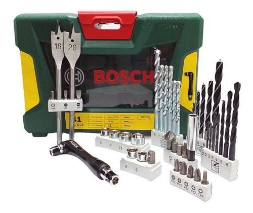 Kit De Brocas E Bits V-line Bosch Com 41 Peças 