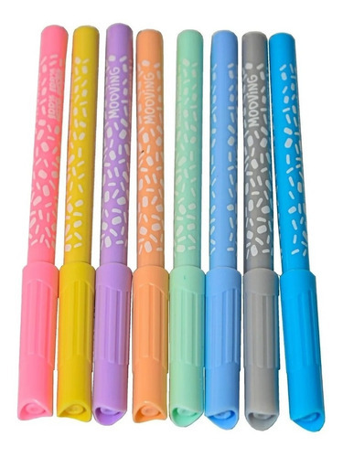 Imagen 2 de 6 de Marcadores Mooving 100% Pastel 100% Pasion X 8 Colores