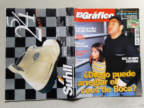 Revista El Gráfico Nº 4046 Abril 1997 - Maradona - Velez