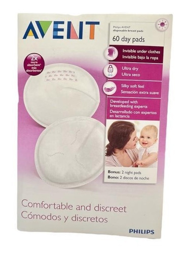 Protector Mamario Extra Suave 60 Piezas Philips Avent