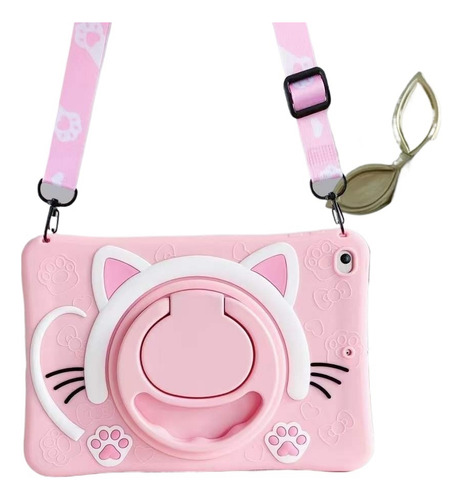 Funda Gato Con Cordón For Samsung Galaxy Tab A7/a8