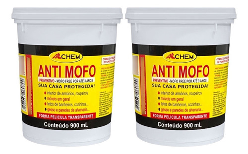 Kit 2 Anti Mofo Preventivo Por Ate 3 Anos 900ml