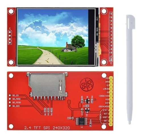 2.4 Tft Lcd Touch St7789 240x320 Rgb Color Micro Sd Esp32