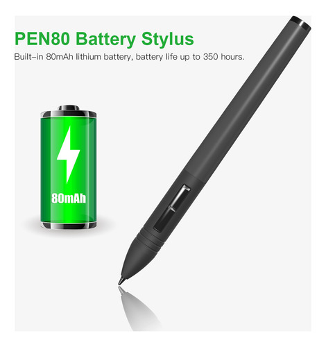 Ts Lápiz De Carga Gráfica Para Tableta Stylus, Punta Huion,