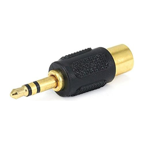 Adaptador De Conector De 3.5mm Rca Jack, Enchapado Oro,...